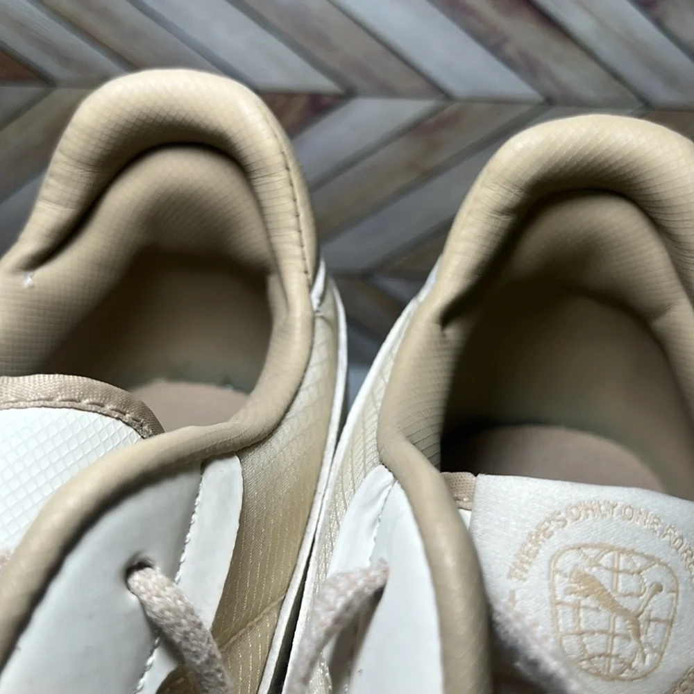 PUMA Carina Street Better Platform Sneakers Cream & White Casual‎ Comfy Leather